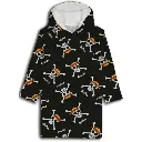 One Piece - Plaid Polaire Enfant à Capuche - Couverture à Manches 7 à 14 ans